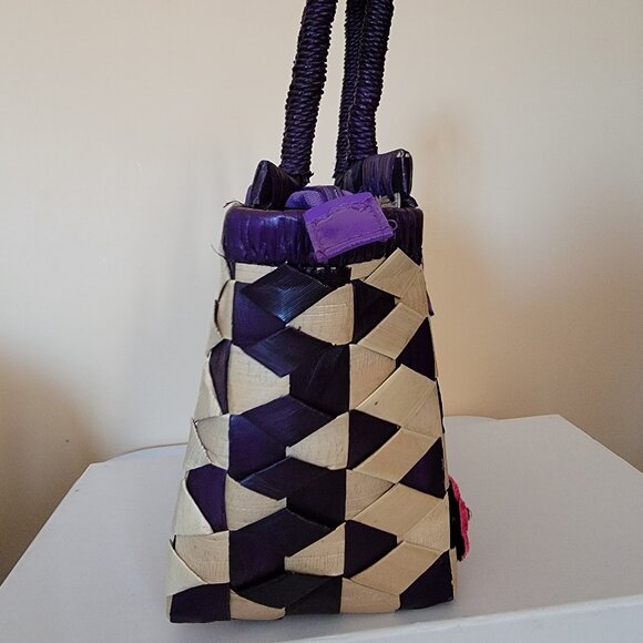 Set of wicker bag and 2 hearts keychain - Picture 5 of 16